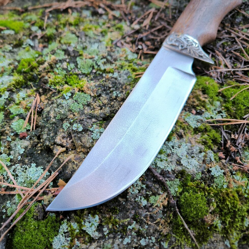 Нож из алмазки Лесник ХВ-5, мельхиор (Ворсма)
