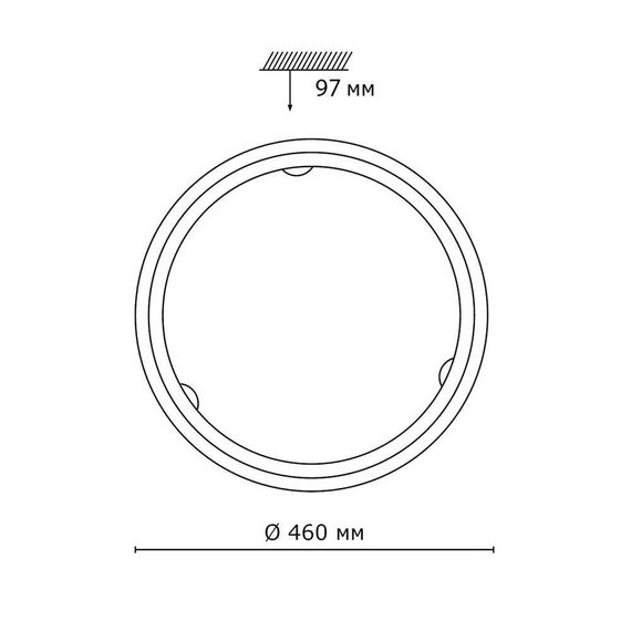 Настенно-потолочный светодиодный светильник Sonex Snok Provence 7605/DL