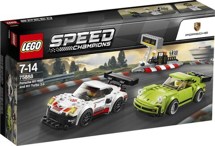 Конструктор LEGO Speed Champions Porsche 911 RSR и 911 Turbo 3.0 (75888)