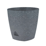 Горшок для цветов AMSTERDAM D 140мм 1,35л с прикорневым поливом, тёмный камень