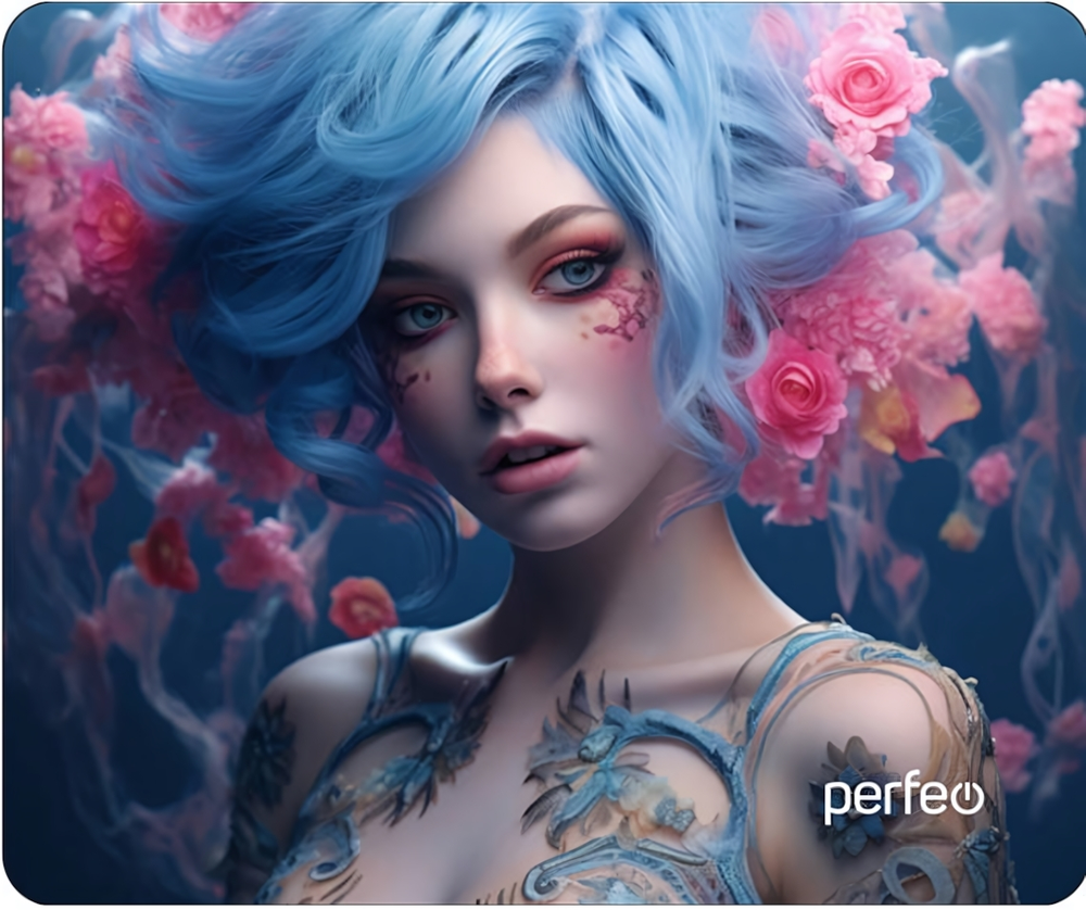 Perfeo Коврик для компьютерной мыши "Anime", Рис.17 (240*200*2 мм), ткань+резиновое основание