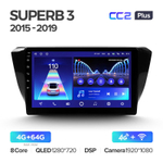 Teyes CC2 Plus 10.2" для Skoda Superb 2015-2019