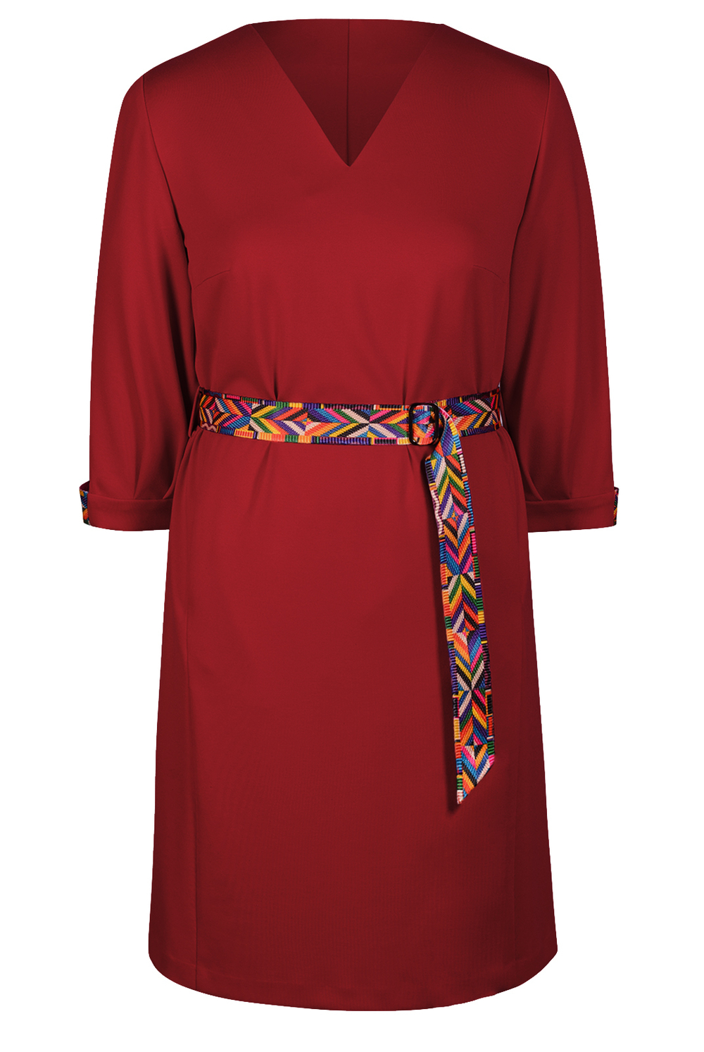 Трикотажное платье 2666АП, красный #359Ка052666АП