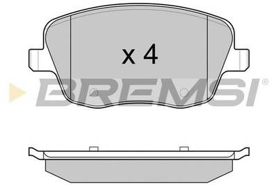 BREMSI - BP2973-BMS - Brake Pad Set, disc brake