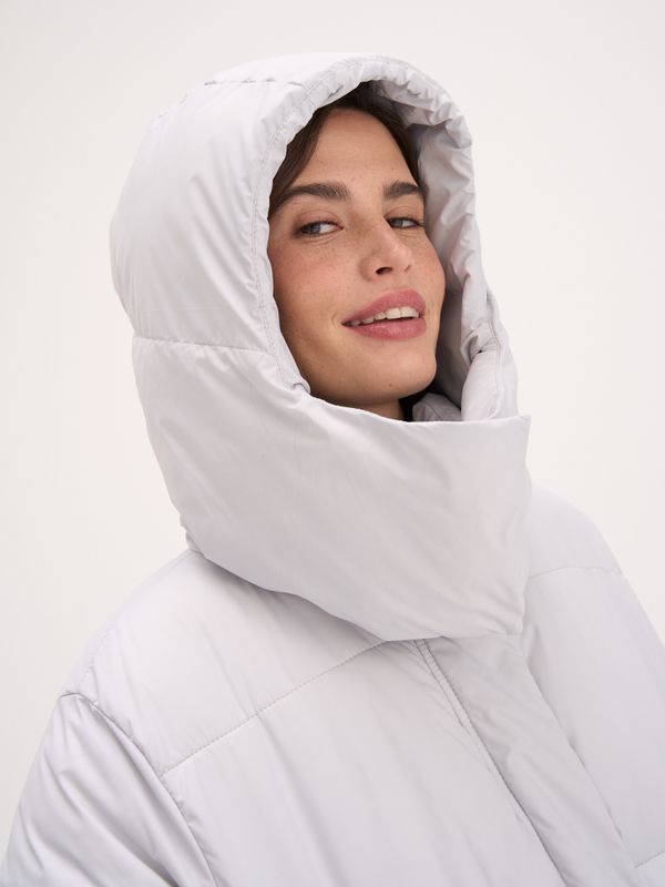 Пуховик удлиненный стеганый 