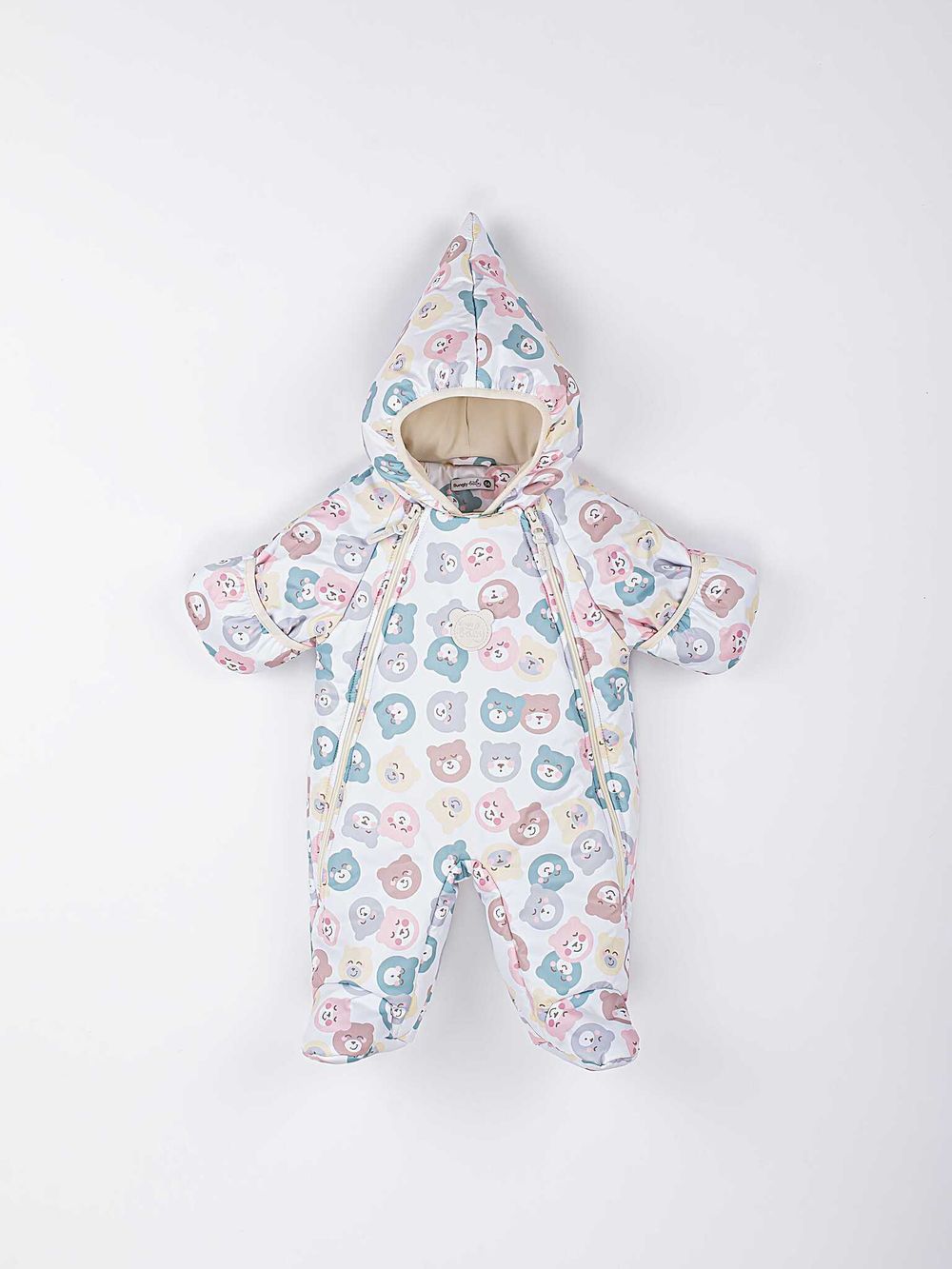 Комбинезон зимний с закрытой ножкой "Мишки" 0+