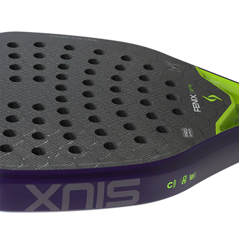 Ракетка для падел Siux Fenix Pro Glow Purple 2026 черно-фиолетовая