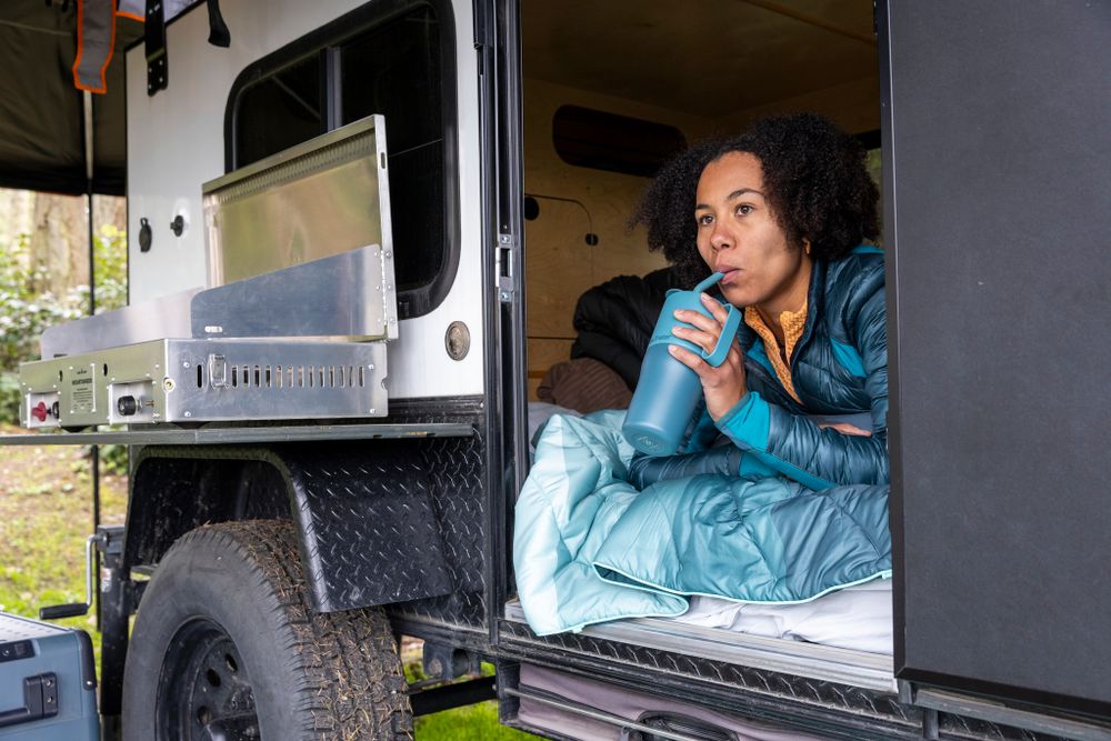 Термостакан Klean Kanteen Rise Tumbler 26oz Straw Lid (770 мл) Brittany Blue