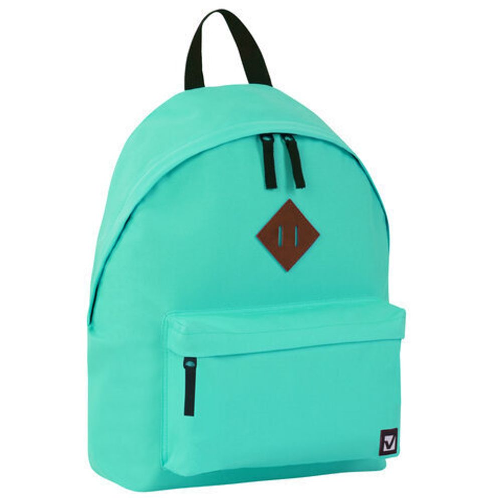 Рюкзак BRAUBERG универсальный, сити-формат, один тон, бирюзовый, 41х32х14 см, 229887