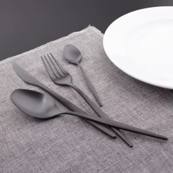 Набор столовых приборов 24 предмета на 6 персон Cristema Rabat черный