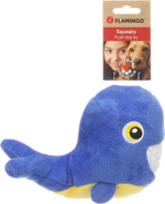 Игрушка для собак Кит, для лакомств, 12,5 x 21 x 12 см, плюш/TPR, Flamingo