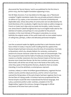 The Secret History of Procopius | Procopius