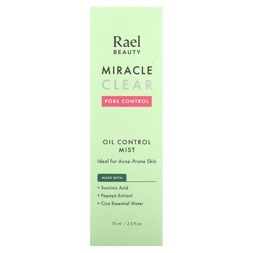 Rael, Beauty, Miracle Clear, спрей для контроля уровня масла, 75 мл (2,5 жидк. унц.)