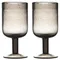 Набор бокалов для вина flowi, 410 мл, серые, 2 шт.