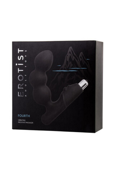 Стимулятор простаты Erotist Forth (Цвет: черный с серебряным)
