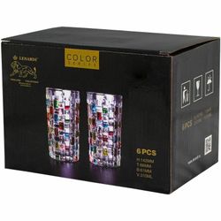 Lenardi 589-018 Набор из 6 стаканов 310мл в под.уп.(х8)Стекло