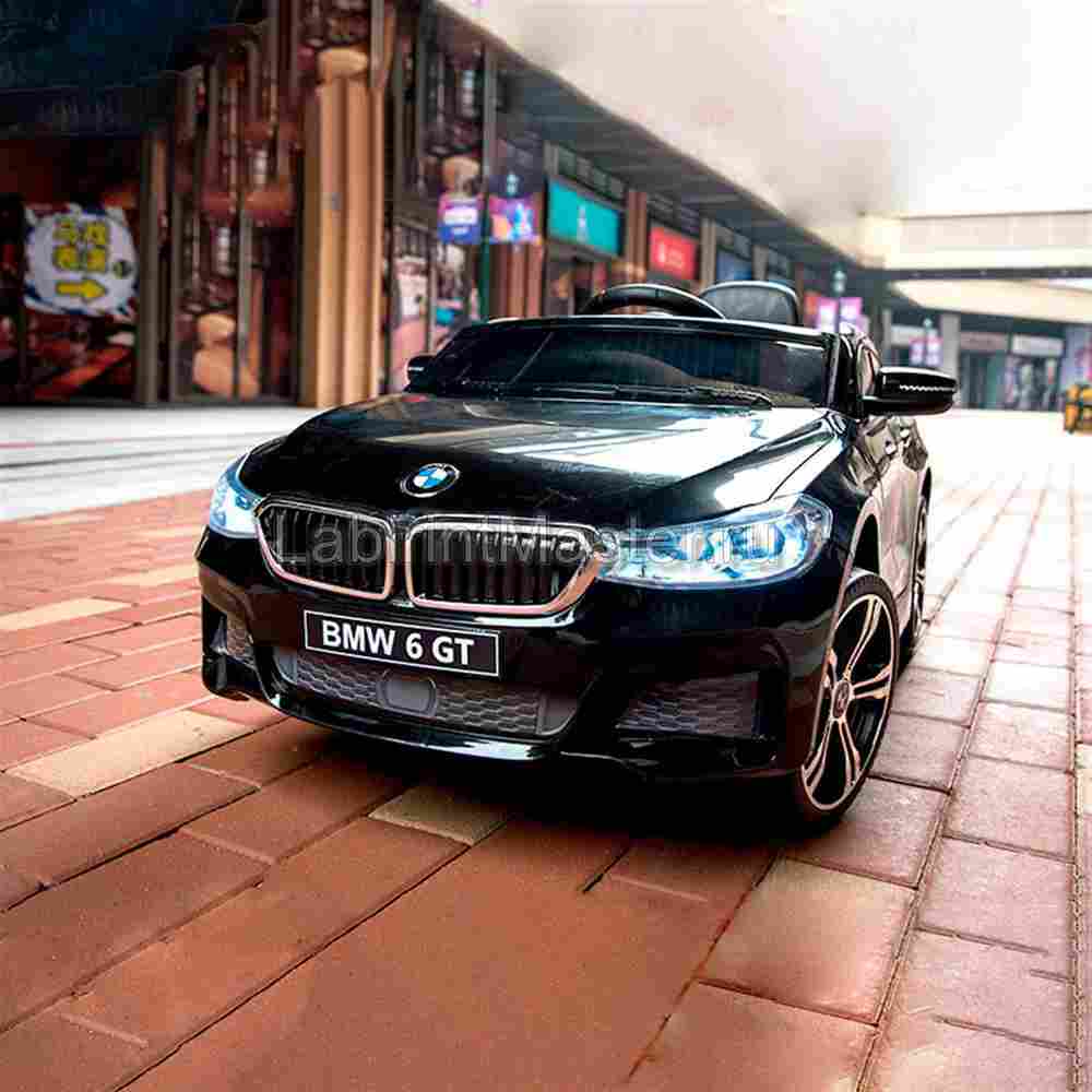 Детский электромобиль "BMW 6 GT" 6V, черный