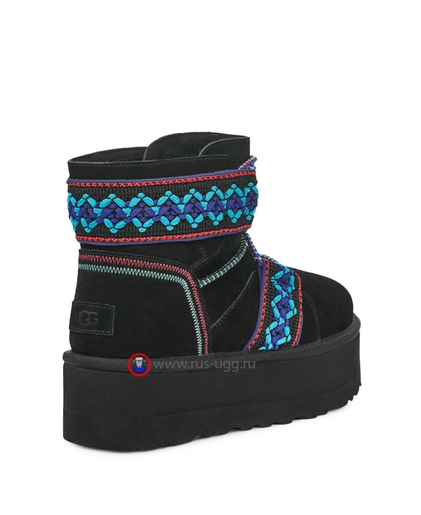 CLASSIC MINI BRAID PLATFORM Black