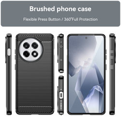Мягкий защитный чехол на OnePlus Ace 5, 5 Pro и 13R, серия Carbon (дизайн в стиле карбон) от Caseport