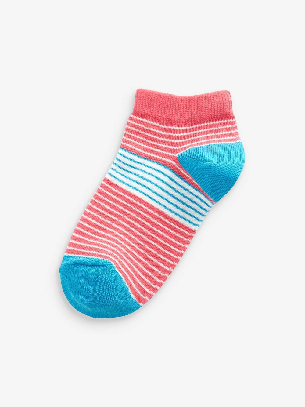 Носки хлопковые для девочки Next A43-313, 5 шт., Красный, Розовый, Салатовый