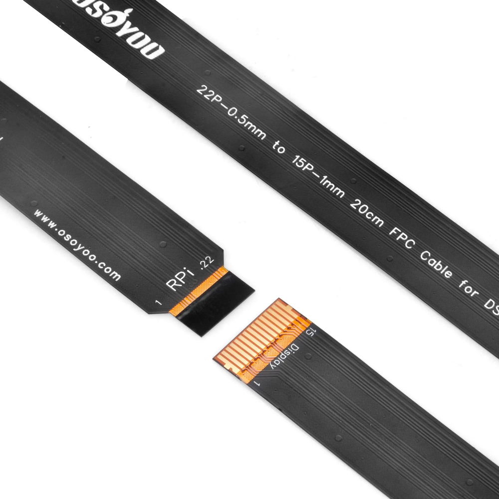 Шлейф для камеры Raspberry pi 5 22-15 pin, с шагом 0.5-1 mm, 20cm