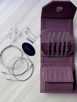 Набор съемных укороченных спиц 9см/5пар Flight Mini Maroon Lykke