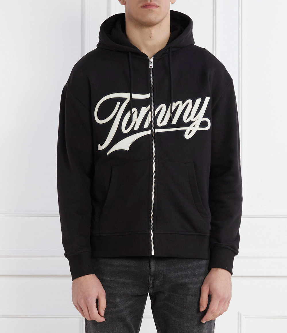 Худи LETTERMAN ZIPTRU EXT Tommy Jeans - черный(DM0DM18415)