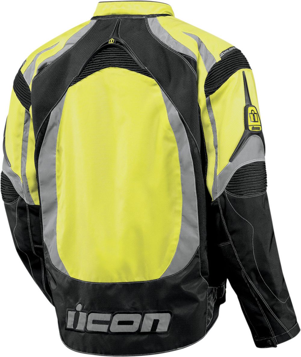 Мотокуртка - ICON CONTRA (текстиль, желтая)