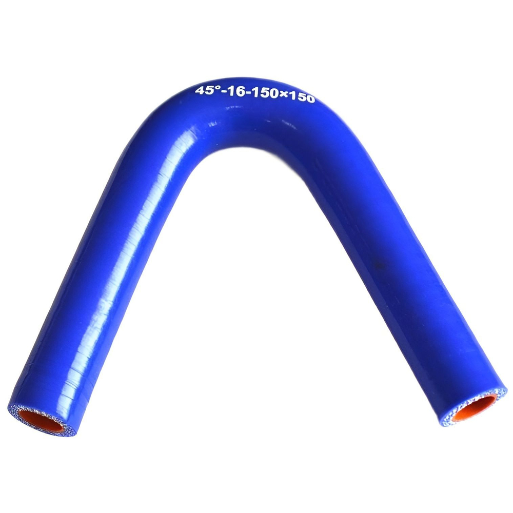 Патрубок Ф16 L150x150 угол 45