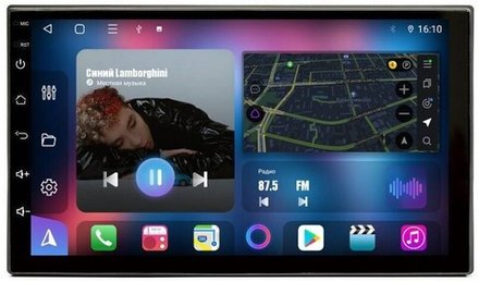 2DIN магнитола (экран 7") - FarCar Android 12, 8-ядер, CarPlay, 4G SIM-слот