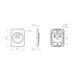 Накладка ESC DEF.K.MD50 BL-24 черный