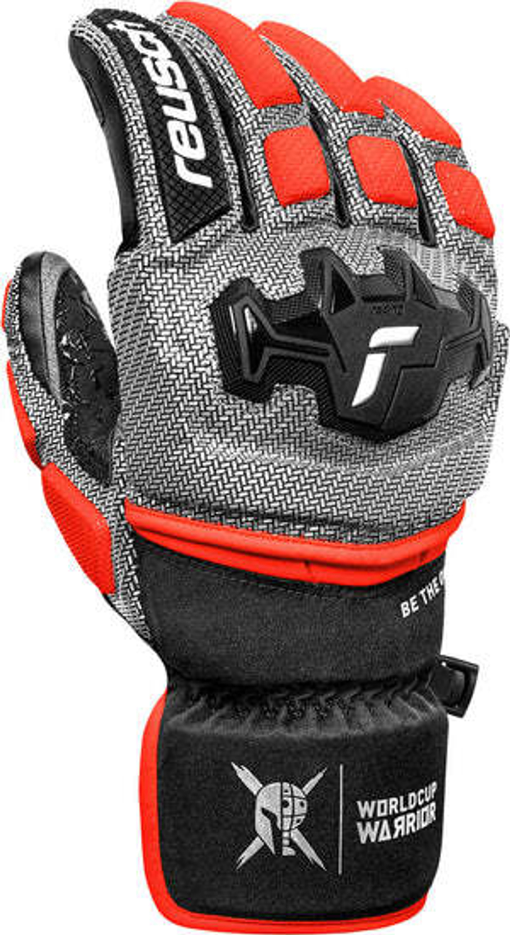 REUSCH 25/26 перчатки горнолыжные REUSCH 6511111_7588 Worldcup Warrior GS Black/Silver/Fluo Red