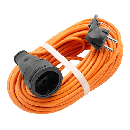 Удлинитель-шнур силовой 20 м, 16А, тип УХ16, ПВС, 1 розетка без заземления Сибртех