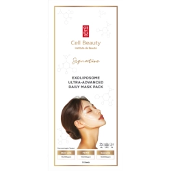 Cell Beauty Ежедневная маска для лица с экзолипосомами-Exoliposome Ultra-Advanced Daily Mask Pack Signature,10 шт