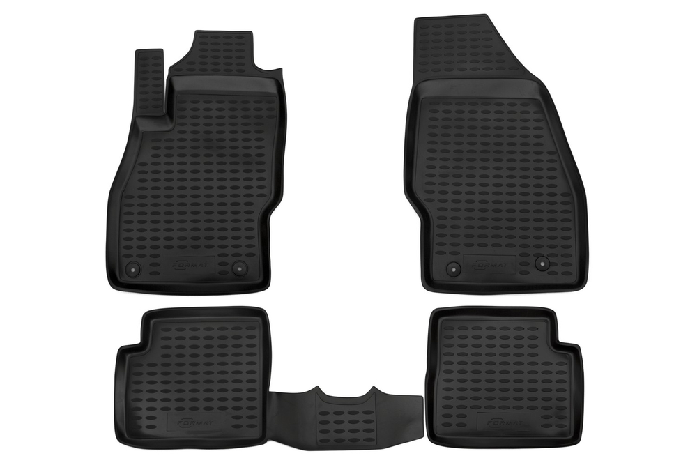 Коврики в салон для OPEL Corsa (D), 2006-2014, 4 шт. (Повышенная устойчивость, повышенная износостойкость) FORMAT.37.14.210K