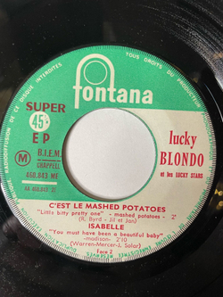 Винтажная виниловая пластинка LP Lucky Blondo Et Les Lucky Stars Sheila (France 1962) 7 дюймов