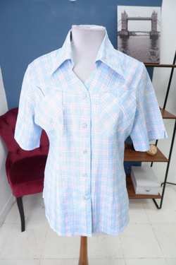 Рубашка в клетку 48-50 размер