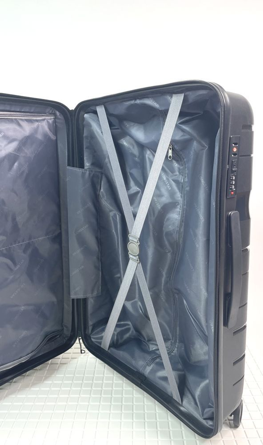 Средний чемодан Bon-Voyage PP One, Черный, M