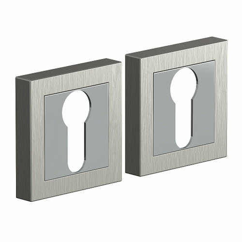 Накладки под цилиндр Bravo A/Z-2CL SN/C МатНикель/Хром