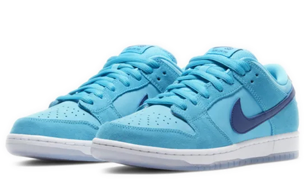 Nike Dunk SB Pro "blue fury" wear-resistant, non-slip, lightweight, low-top sneakers for men and women with the same plush blue