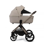 Коляска 2 в 1 Peppy Monaco thermo Latte (бежевый), рама серо-коричневая