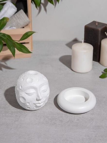 Статуэтка Луна и подсвечник круглый