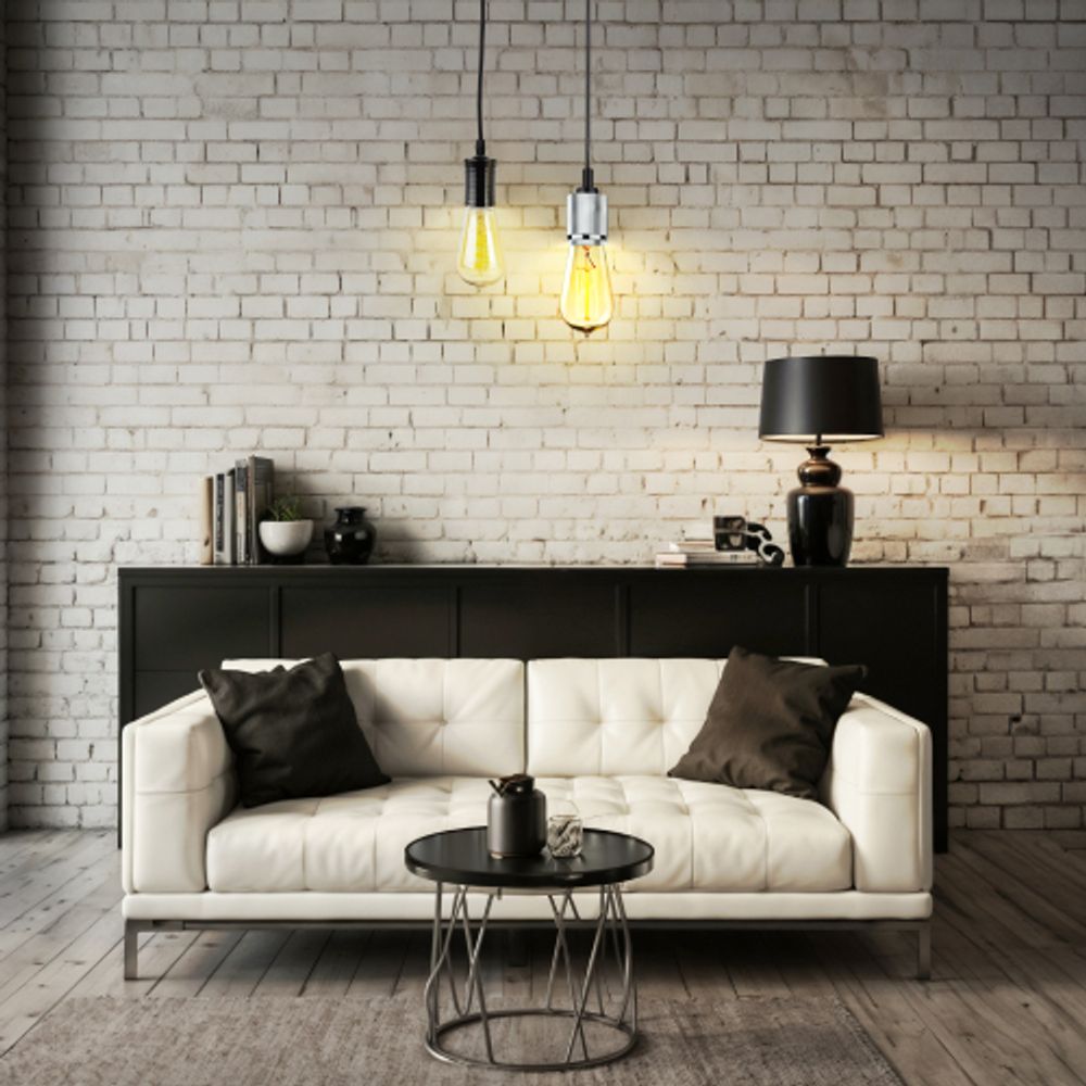 Светильник подвесной ЭРА PL13 E27 - 8 CH под лампу E27 хром | Подвесные светильники