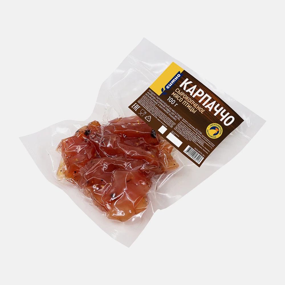 Карпаччо Ситно из куриной грудки сырокопченое экстра 100г