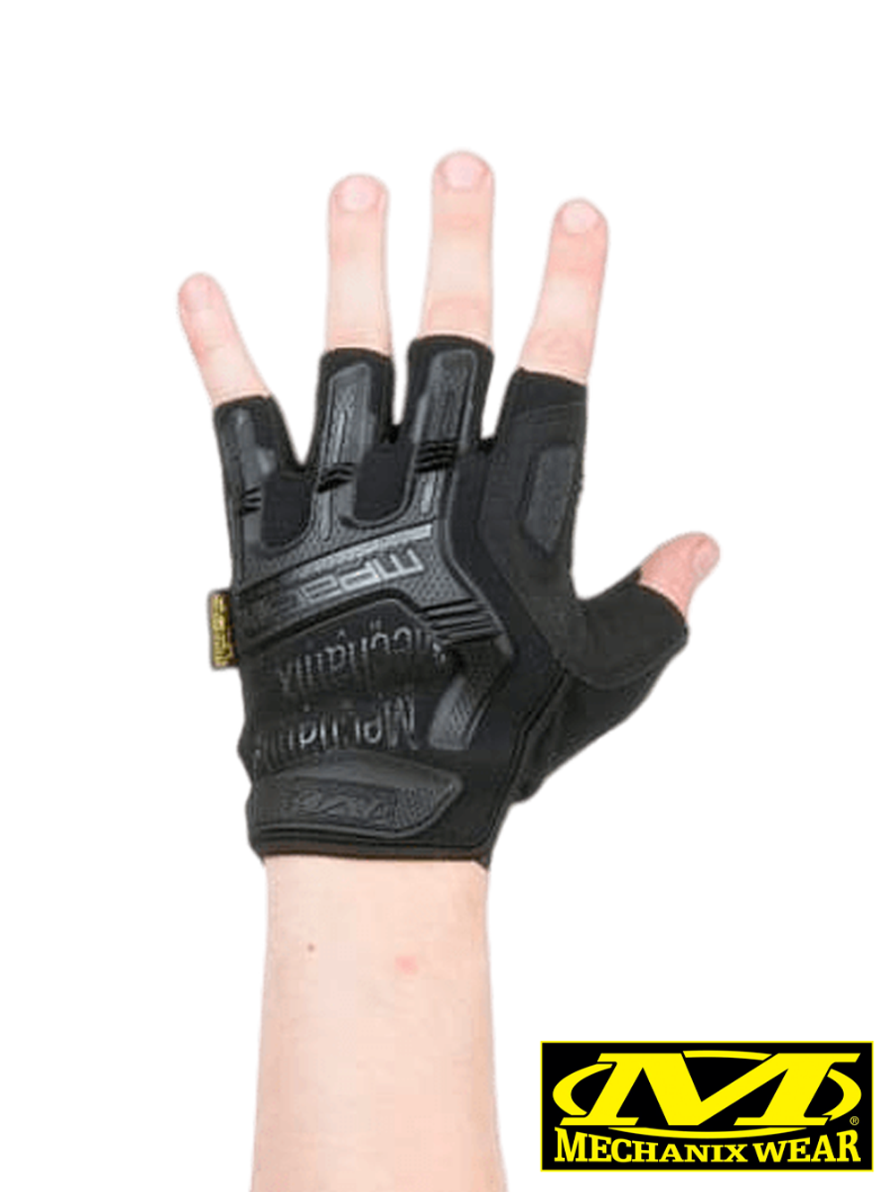 Перчатки беспалые Mechanix M-Pact Fingerless (реплика). Чёрный