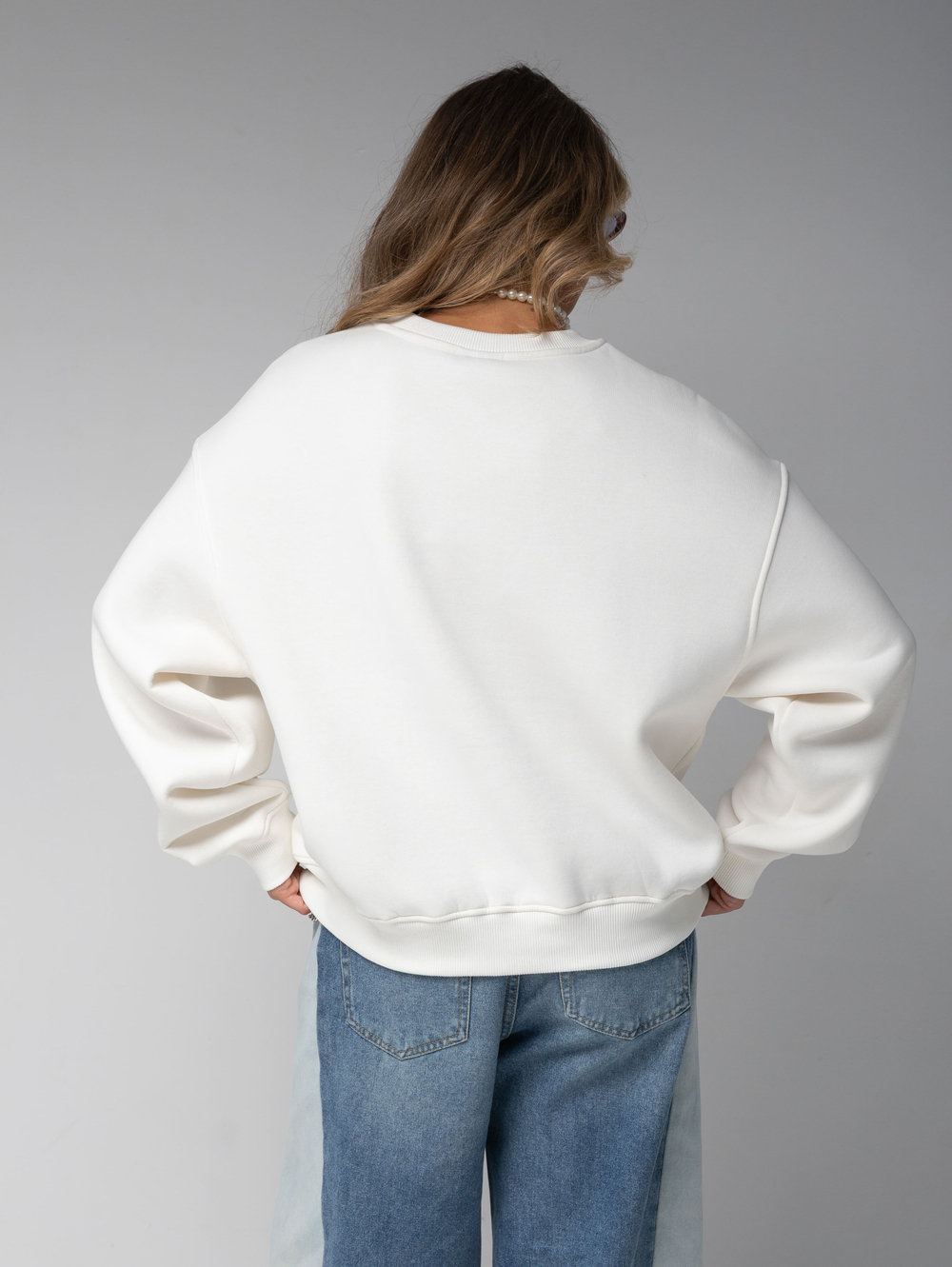 Свитшот оверсайз с принтом old money