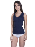 Женская майка на широких бретелях (Размер: M) (Цвет: белый)