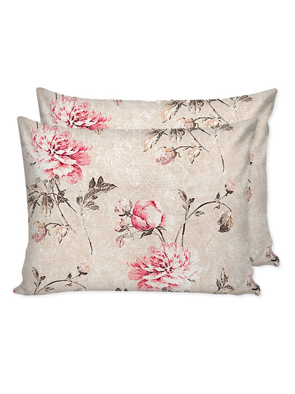 Наволочка комплект 2шт Сказка "Пионы винтаж" 40х60 см, перкаль