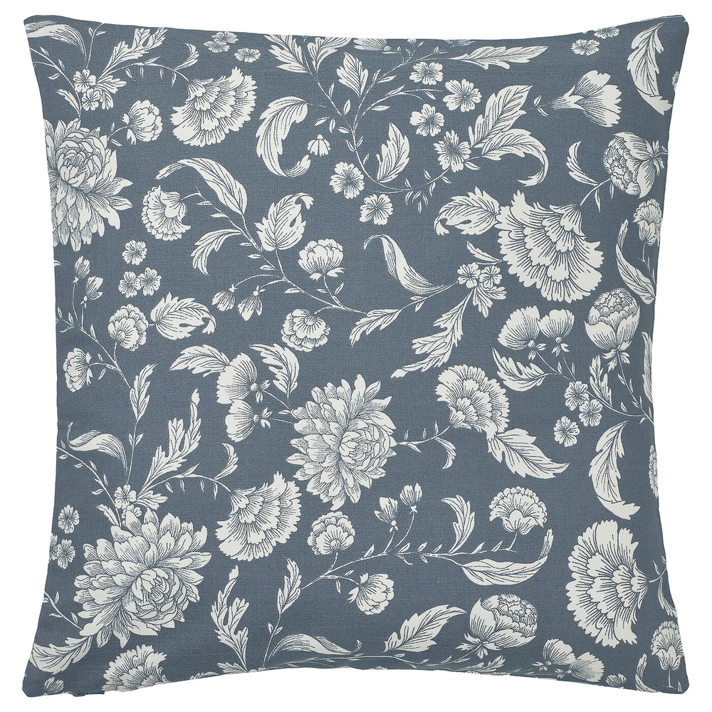 IKEA IDALINNEA  (ИКЕА ИДАЛИННЕА)  -  Наволочка, темно-серо-голубая, 50x50 см