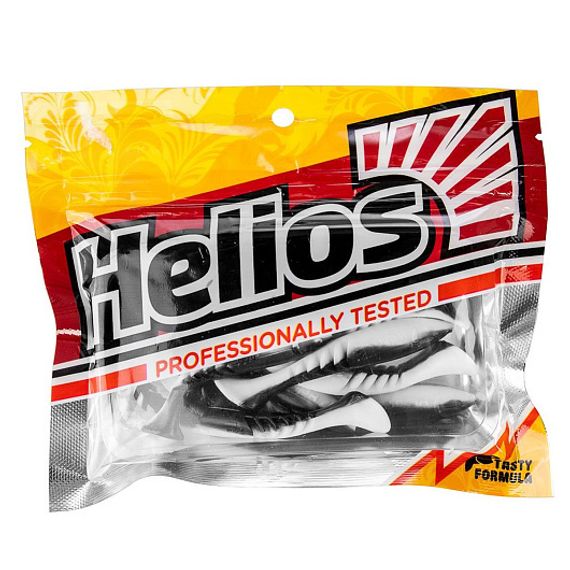 Виброхвост Slash 2,64/6,7 см Black &amp; White 10шт. (HS-19-023) Helios